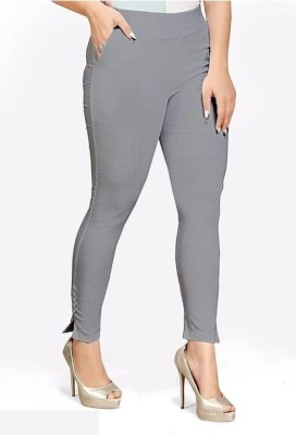 Samar Collection Regular Fit Women Grey Trousers