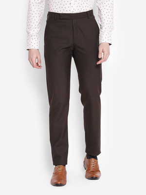 JUMP USA Regular Fit Men Brown Trousers