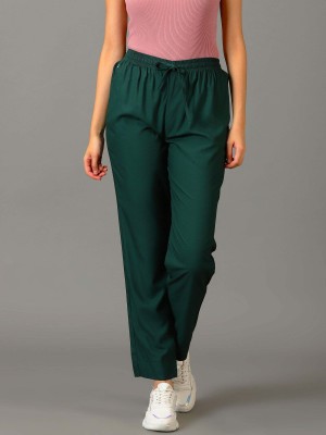 Classychoice Relaxed Women Dark Green Trousers