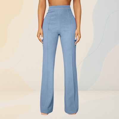 nitafashion Loose Fit Women Blue Trousers
