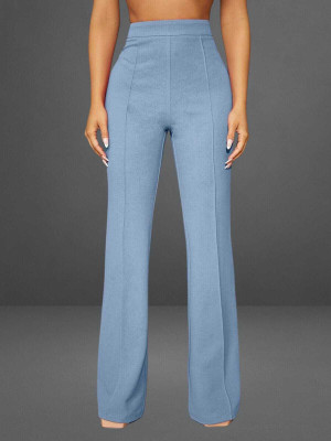 Squadfashion Comfort Fit, Regular Fit Women Light Blue Trousers