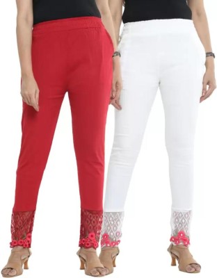 PI World Skinny Fit Women Multicolor Trousers