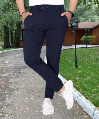 THE PVR CLOTHING Straight Fit Men Blue Trousers