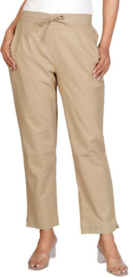 D-image Regular Fit Women Khaki Trousers