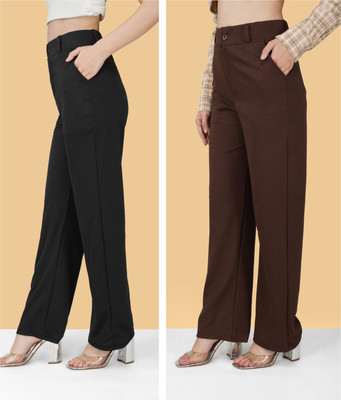 GREEN-SHADE Regular Fit Women Multicolor Trousers