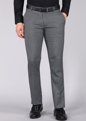 ARROW Regular Fit Men Grey Trousers