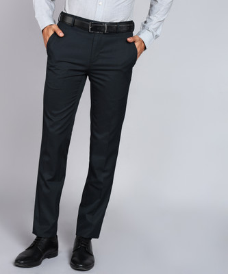 Raymond Slim Fit Men Dark Green Trousers