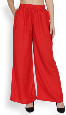 Averno Relaxed Women Red Trousers