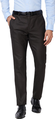 Raymond Slim Fit Men Brown Trousers