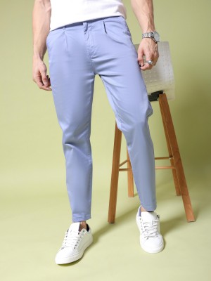 The Indian Garage Co. Slim Fit Men Blue Trousers