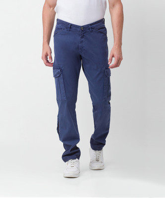 Spykar Slim Fit Men Grey Trousers