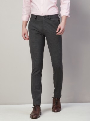 TURTLE Skinny Fit Men Grey Trousers