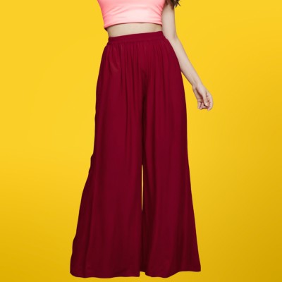 monis boutique house Relaxed Women Maroon Trousers