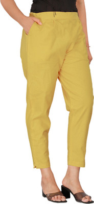 Zucii Regular Fit Women Khaki Trousers