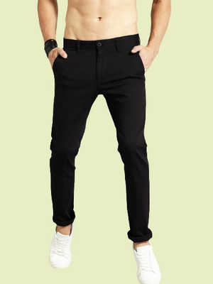 AD & AV Regular Fit Men Black Trousers