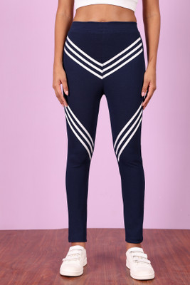 Jhoomantroo Skinny Fit Women Dark Blue Trousers