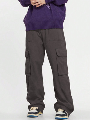Leriya Fashion Regular Fit Men Grey Trousers