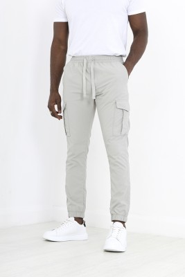 Brave Soul Slim Fit Men Grey Trousers