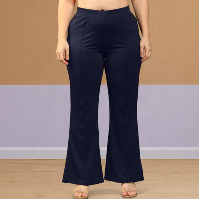 nitafashion Loose Fit Women Dark Blue Trousers