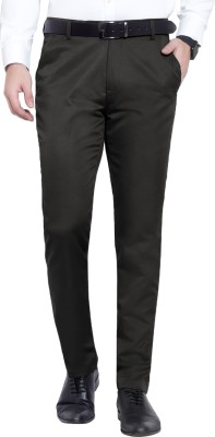 UpToDate Fashion Regular Fit Men Black Trousers