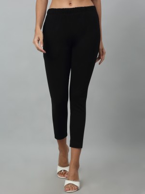 CANTABIL Regular Fit Women Black Trousers