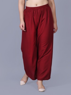 APQRS Flared Women Maroon Trousers