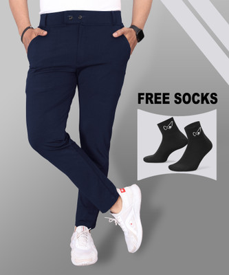 MiraMichi Regular Fit Men Blue Trousers
