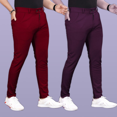 GIBBONTE Slim Fit Men Multicolor Trousers