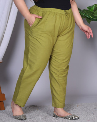 Prin Fashion House Regular Fit Women Light Green Trousers