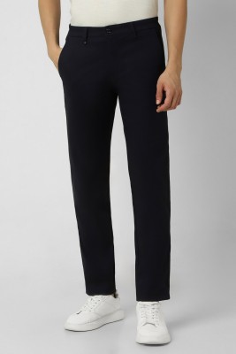 VAN HEUSEN Slim Fit Men Blue Trousers