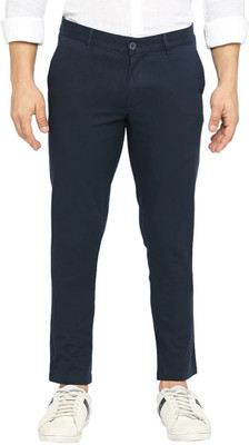 BASICS Slim Fit Men Blue Trousers