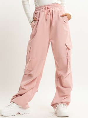 Freakins Straight Fit Women Pink Trousers