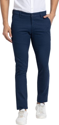 PARX Slim Fit Men Blue Trousers