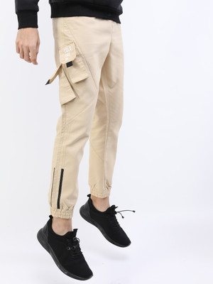 KETCH Regular Fit Men Cream Trousers