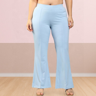 nitafashion Loose Fit Women Light Blue Trousers
