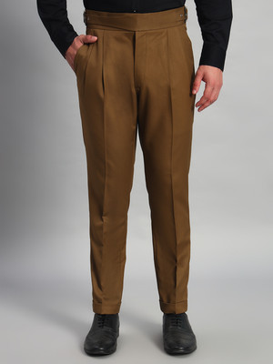 FASHIONEMPIRE Regular Fit Men Brown Trousers