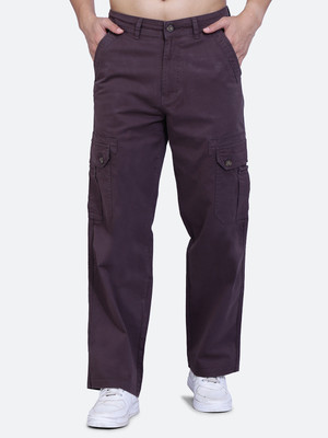 AWACK Regular Fit Men Brown Trousers