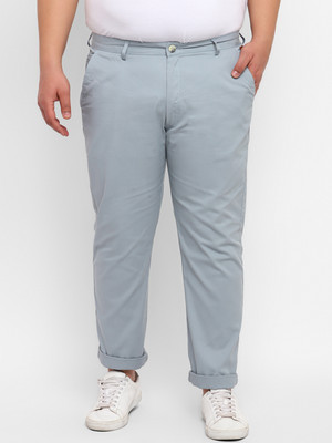 Urbano Plus Regular Fit Men Grey Trousers