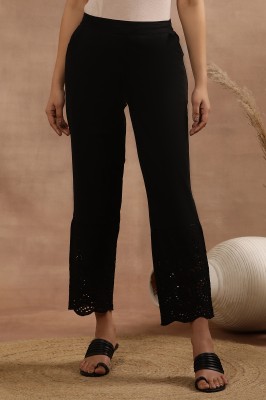 W Women Black Trousers