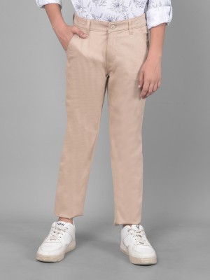 CRIMSOUNE CLUB Slim Fit Boys Beige Trousers