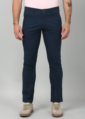 PETER ENGLAND Regular Fit Men Blue Trousers