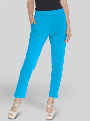 Lyra Slim Fit Women Blue Trousers