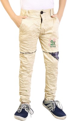 AD & AV Regular Fit Boys Cream Trousers