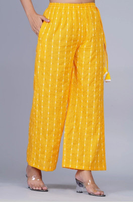 welcomekurti Regular Fit Women Yellow Trousers