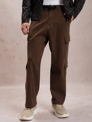 HIGHLANDER Regular Fit Men Brown Trousers