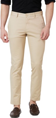 PARX Tapered Men Khaki Trousers