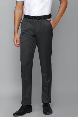 LOUIS PHILIPPE Regular Fit Men Grey Trousers