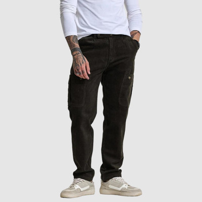 Snitch Relaxed Men Black Trousers