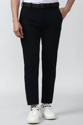 PETER ENGLAND Slim Fit Men Black Trousers