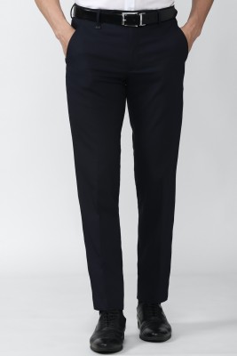 VAN HEUSEN Slim Fit Men Dark Blue Trousers